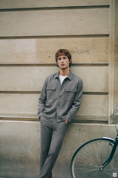 Springfield Fluid fabric overshirt