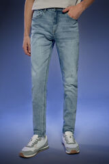 Springfield Pedri x Springfield medium-light wash skinny comfort fit jeans blue