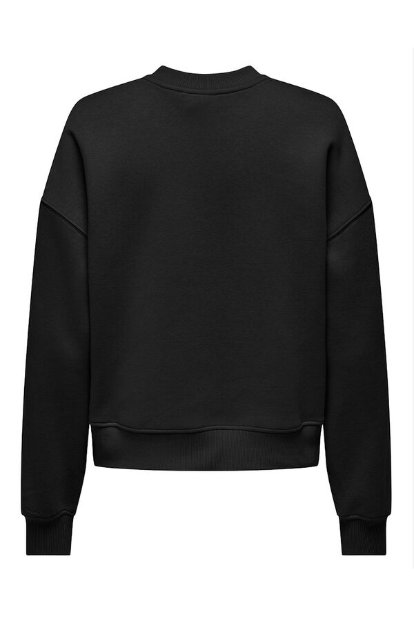 Only Sudadera texto frontal negro