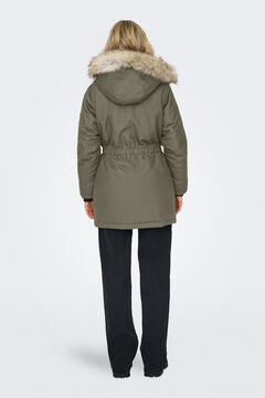 Only Parka con capucha con pelo