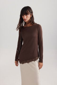 Springfield Asymmetric fine lace jumper