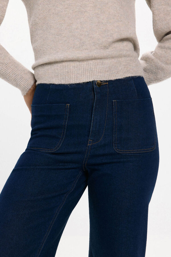 JDY Jeans mit hoher Zuglasche Blau