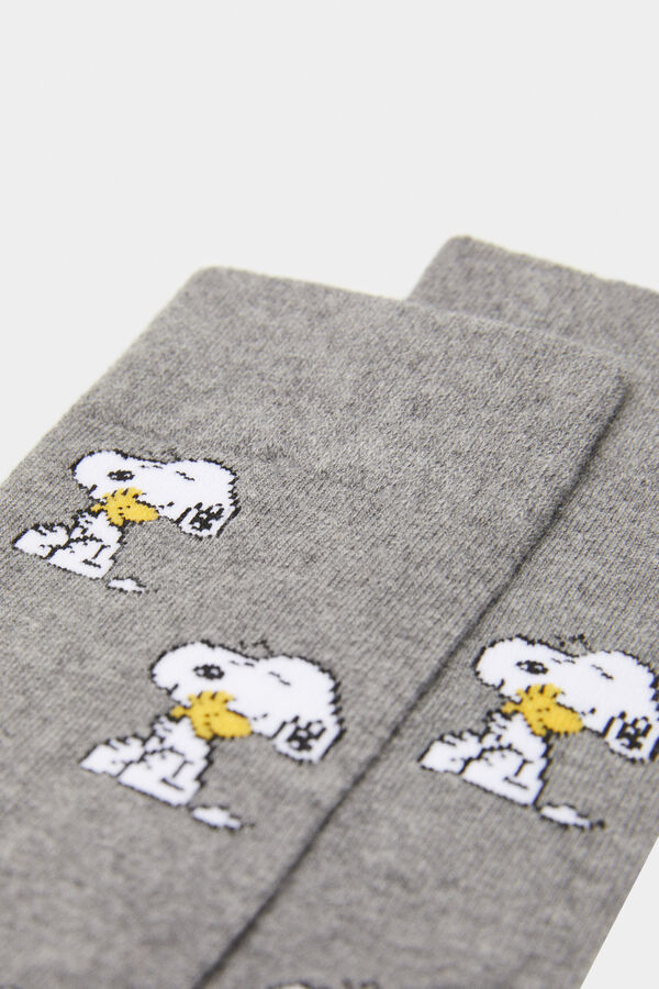 Springfield Blue Snoopy jacquard socks™ gray