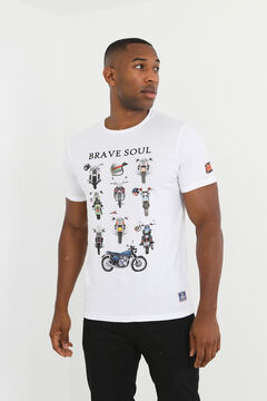 Springfield Camiseta motos manga corta blanco