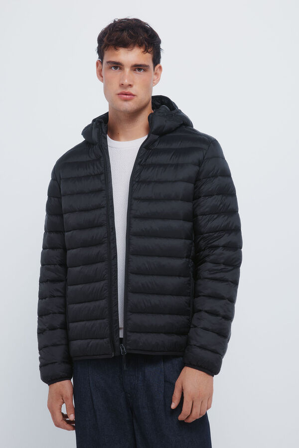 Springfield Chaqueta acolchada capucha negro