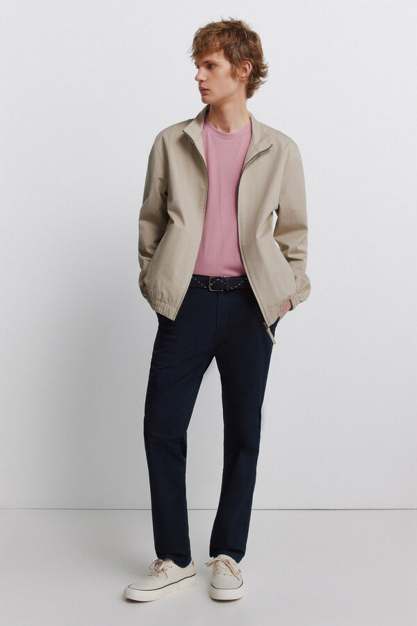 Springfield Camiseta b&aacute;sica com o logo de Springfield rosa