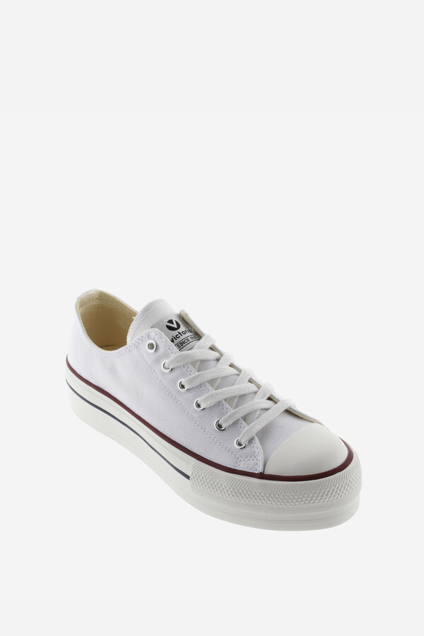 Victoria Zapatillas de lona Victoria Tribu con doble plataforma blanco