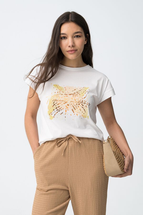 Tiffosi Short-sleeved T-shirt blanc