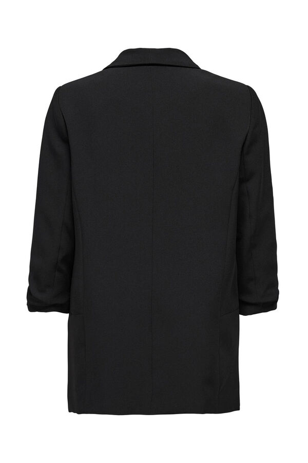 Springfield 3/4-length sleeve blazer with lapels black