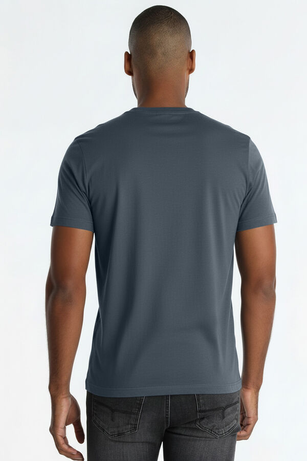 Lois Graphic short-sleeved T-shirt blue