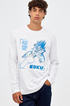 Springfield Goku print T-shirt white