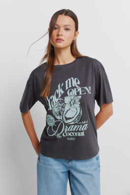 Camiseta manga corta tropical