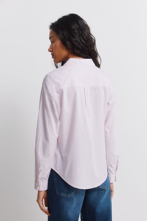 Springfield Pleated long sleeve shirt pink