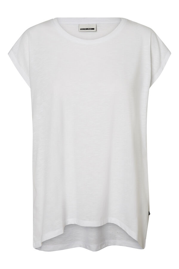 Noisy May Round neck short-sleeved T-shirt white