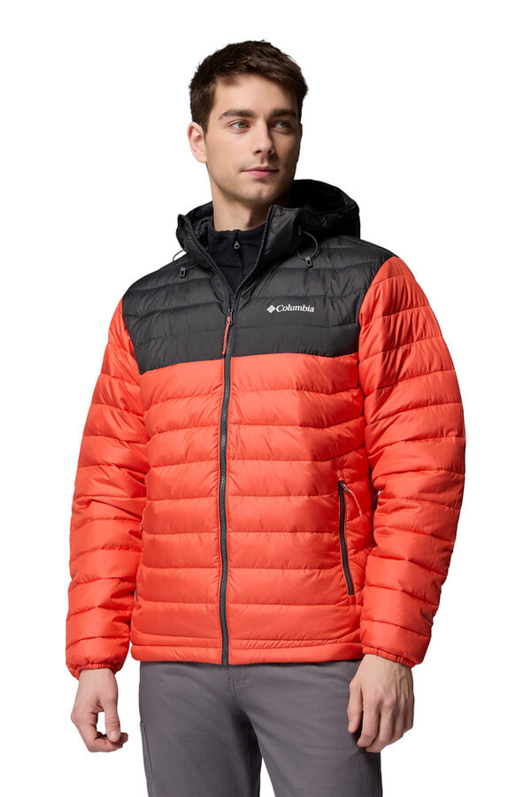 Columbia Chaqueta aislante con capucha Powder Lite&trade; II para hombre naranja