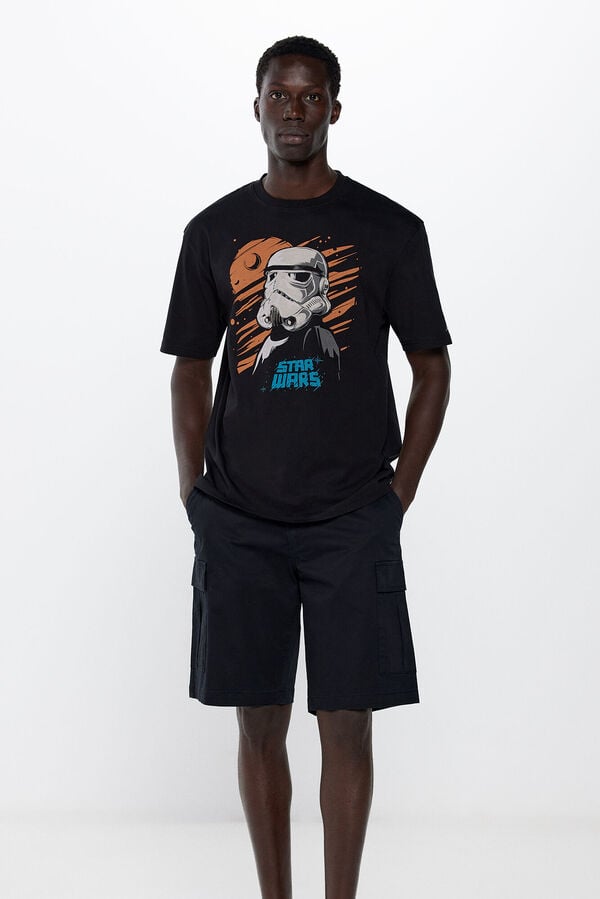 Springfield T-Shirt Star Wars Stormtrooper schwarz