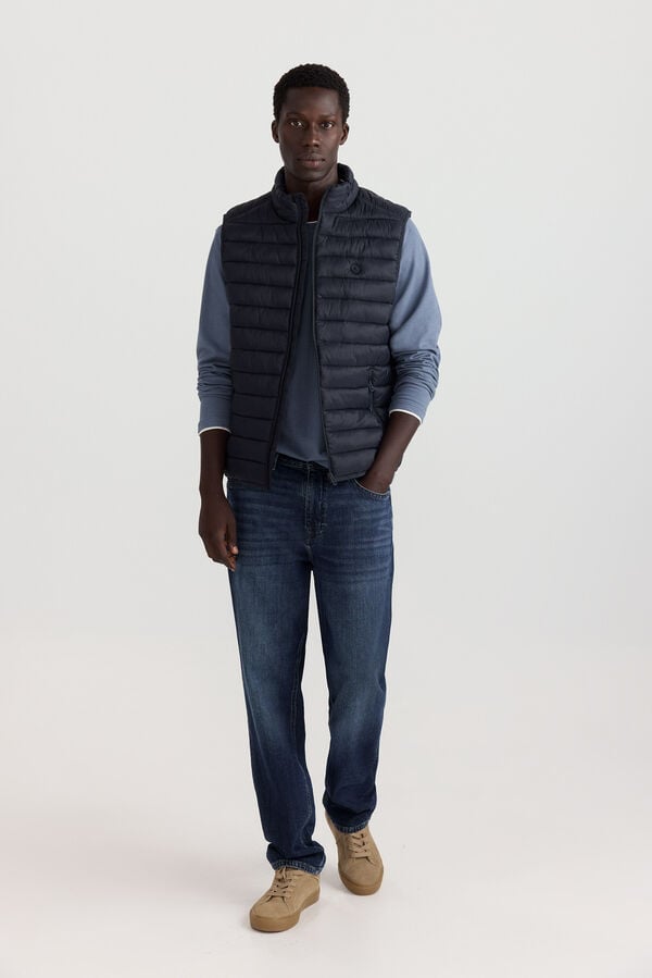 Springfield Puffer gilet blue