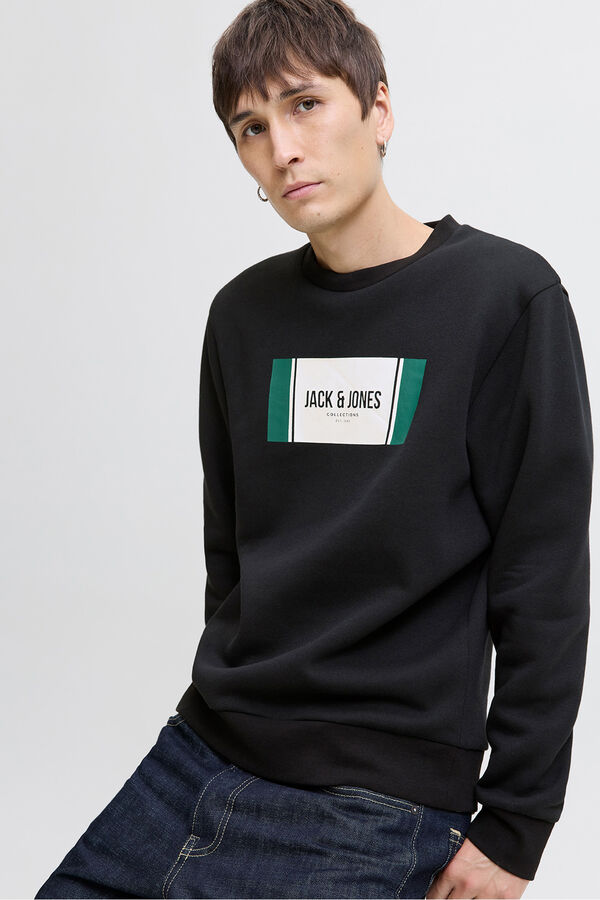 Jack & Jones Sudadera regular fit negro