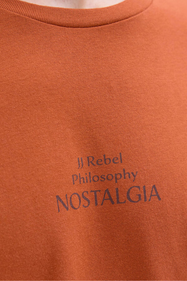 JJ REBEL T-shirt with back print Narandžasta