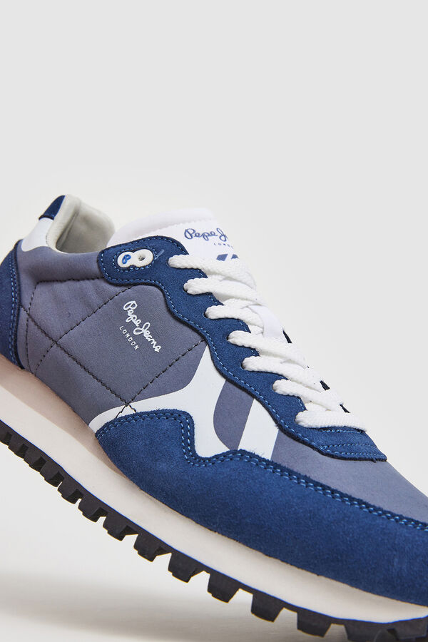 Springfield Running trainers with suede details plava