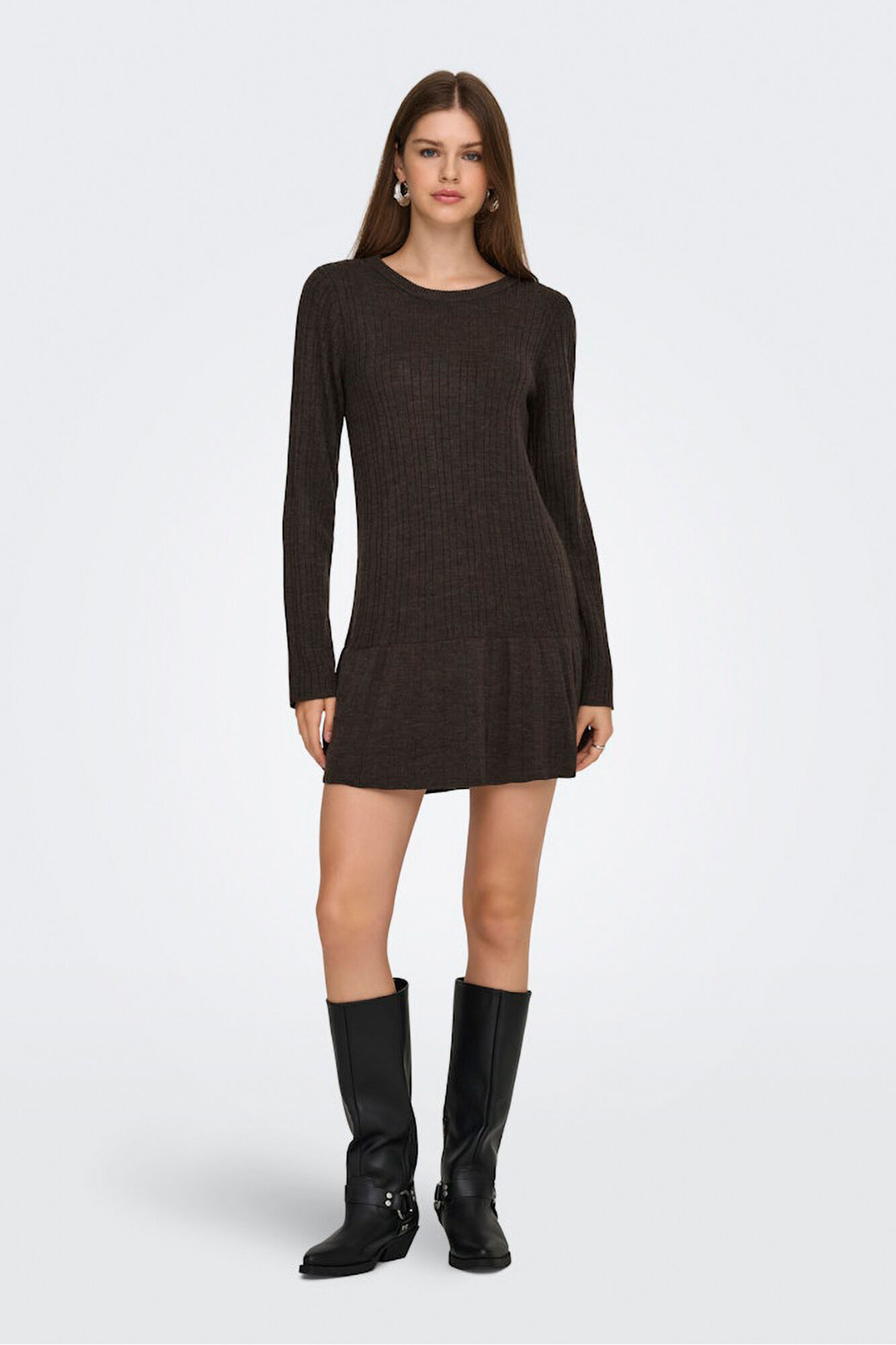 Only Vestido curto com folho