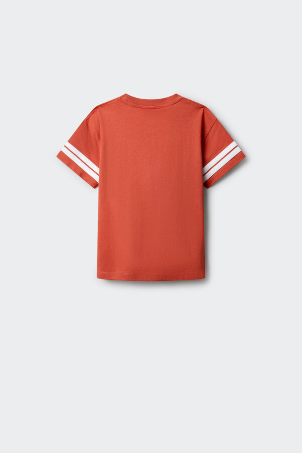 Springfield Kids Dečija majica kratkih rukava na pruge Crvena