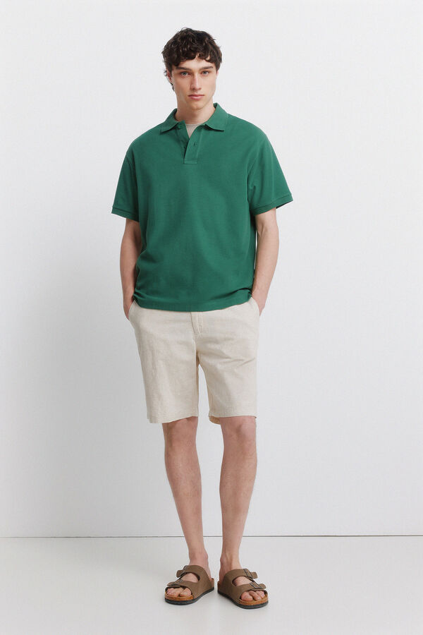 Springfield Polo estructura regular fit verde