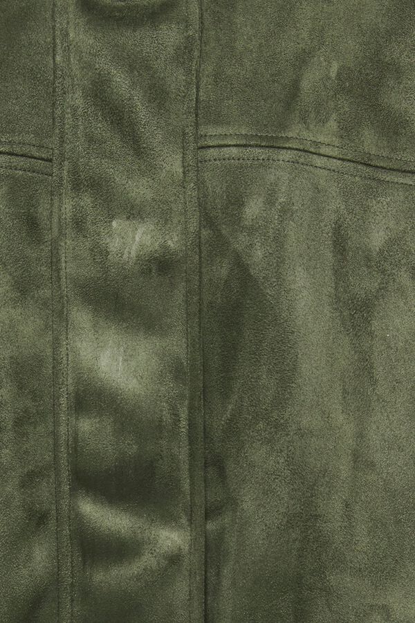 Only Faux suede jacket green