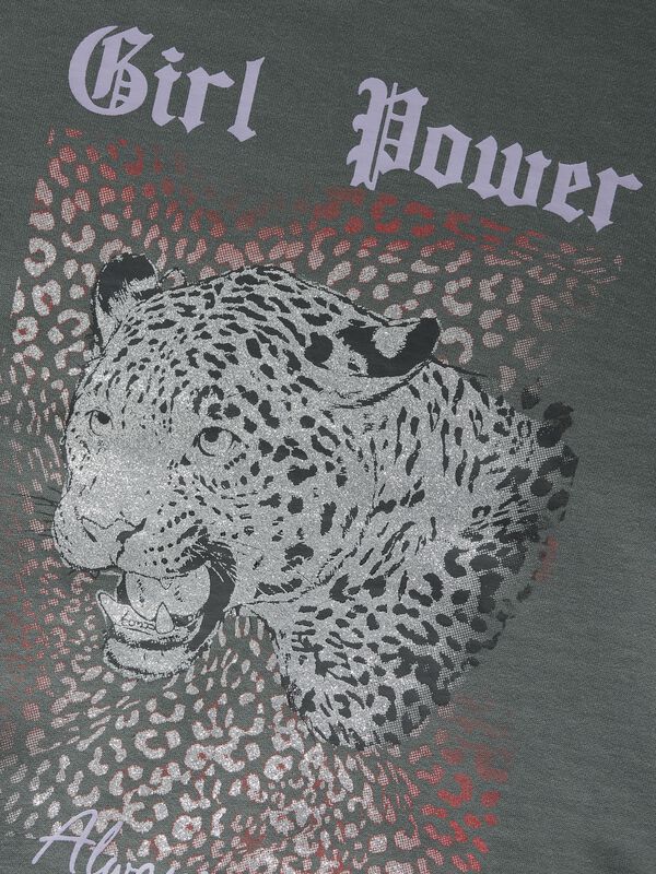 Name It Sudadera leopardo gris