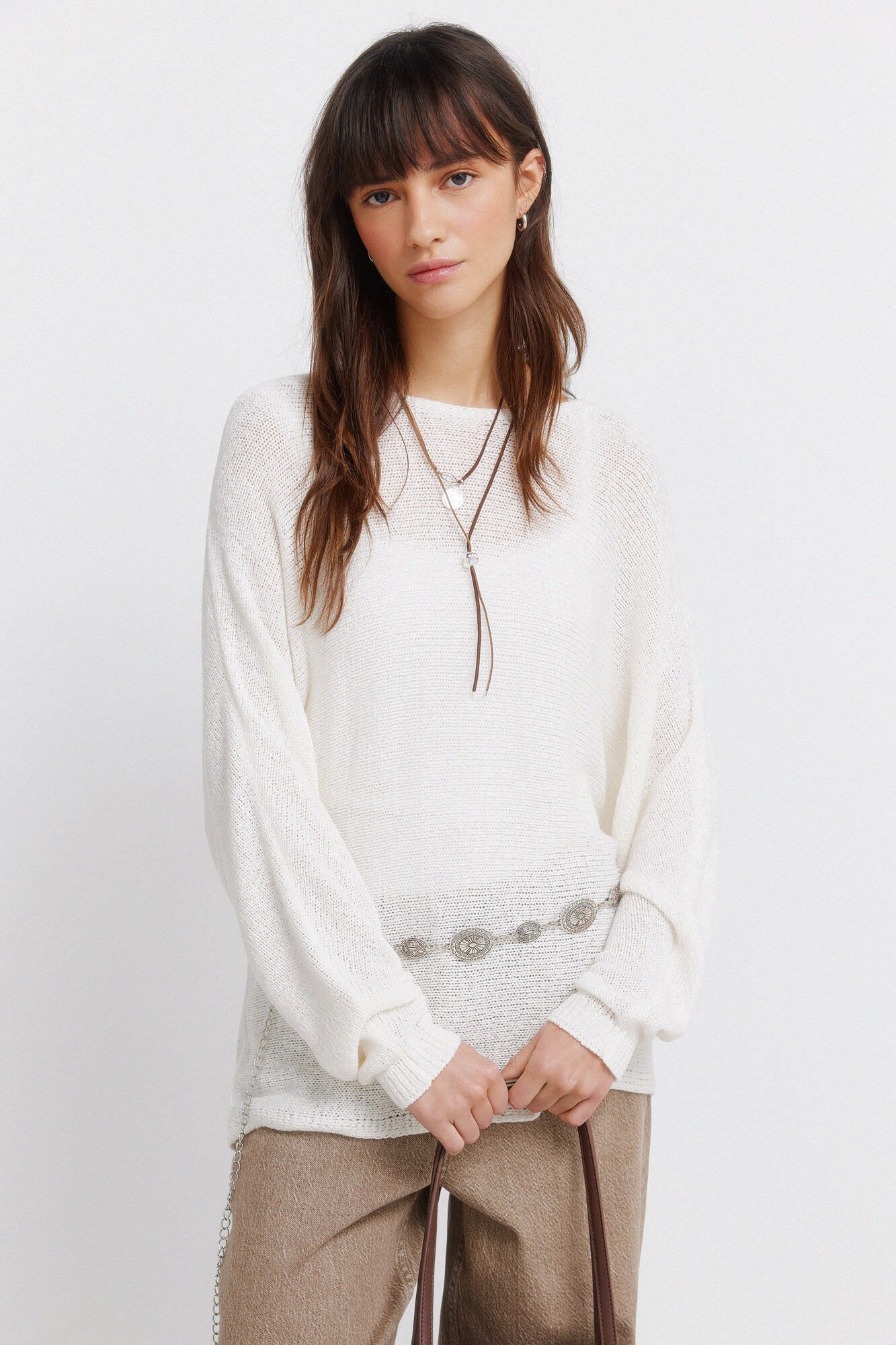 Springfield Pull uni en chenille