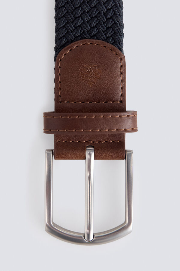 Springfield Braided basic belt blue