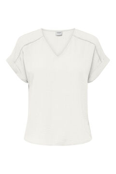Springfield V-neck blouse blanc
