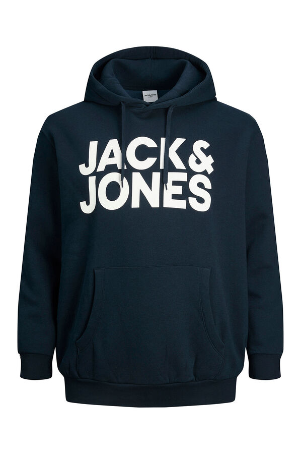 Jack & Jones PLUS Large logo sweatshirt blue