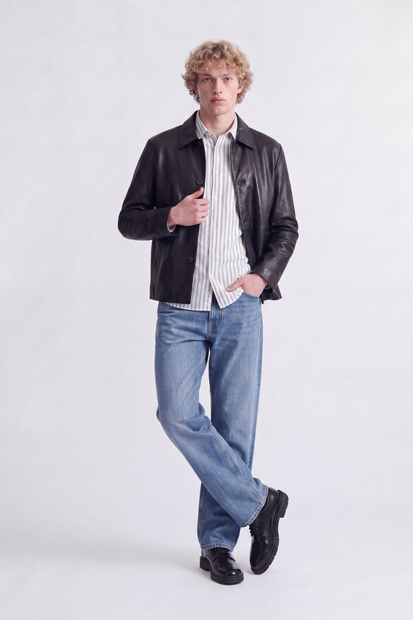 Jack & Jones Vaquero wide tiro alto azul