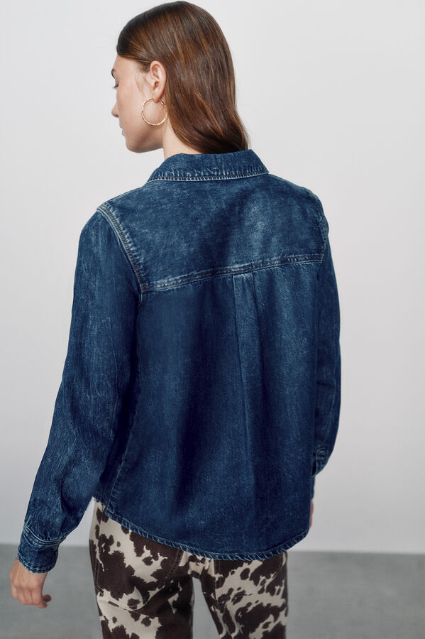 High Spirits Camisa Golpeada azul