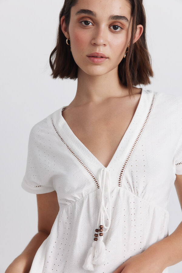 Springfield Vest top with ruffles printed