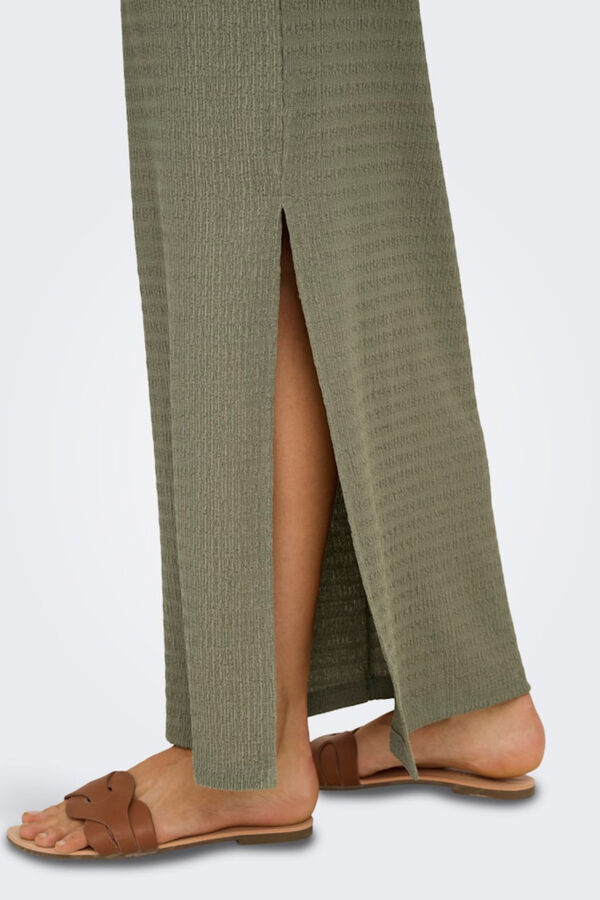 Only Vestido largo verde