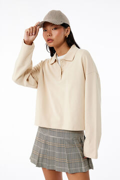 Koton T-shirt manga polo de gola comprida