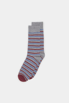Springfield Multi-striped socks grey mix