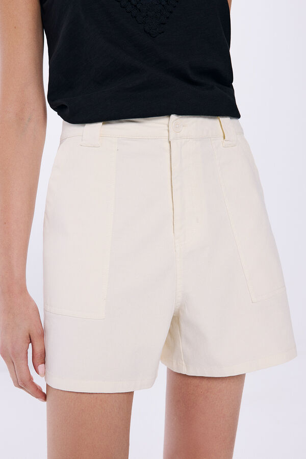 Springfield Cotton shorts with pockets brown