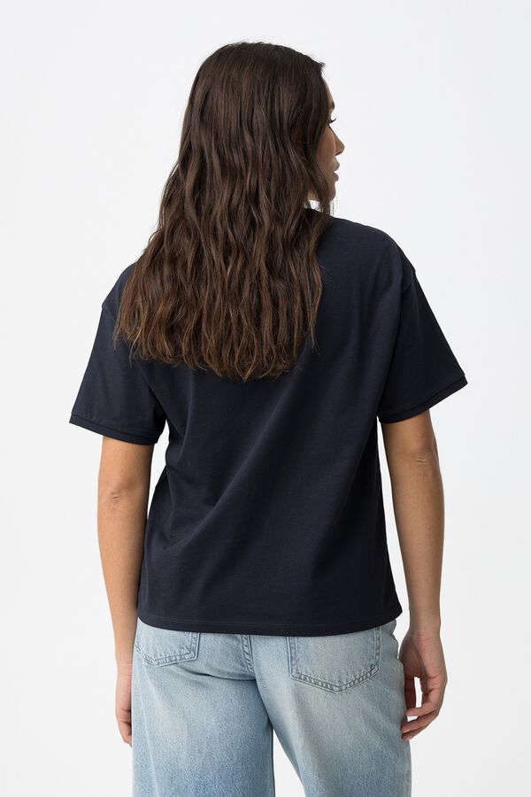 Tiffosi Relaxed knots t-shirt bleu
