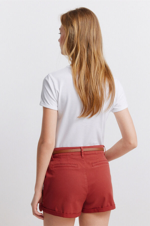 Springfield Cal&ccedil;&otilde;es chino em algod&atilde;o borgonha