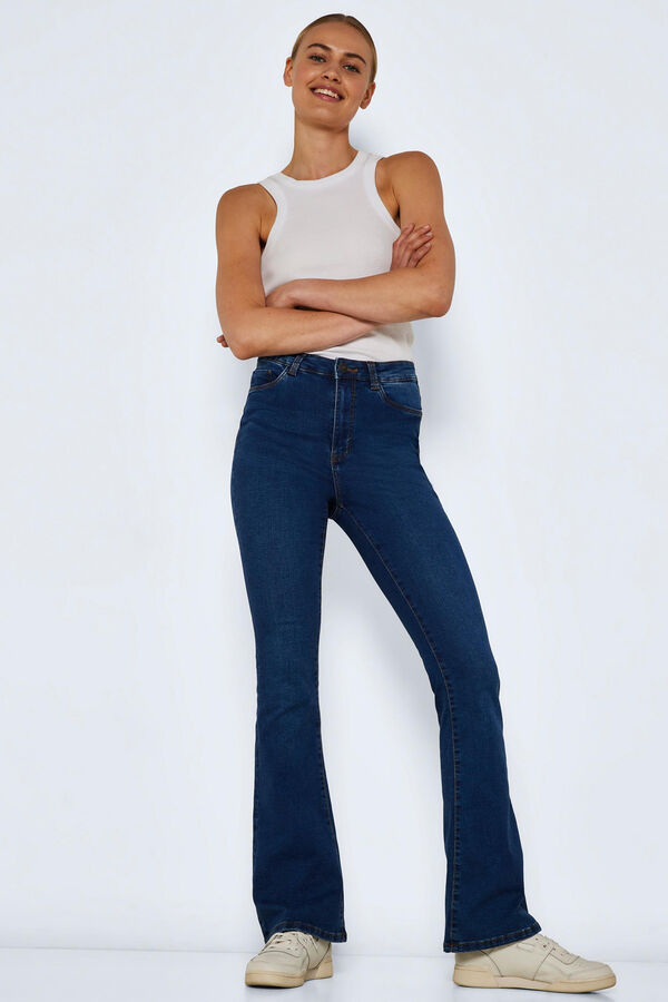 Springfield Sallie flared Jeans plava