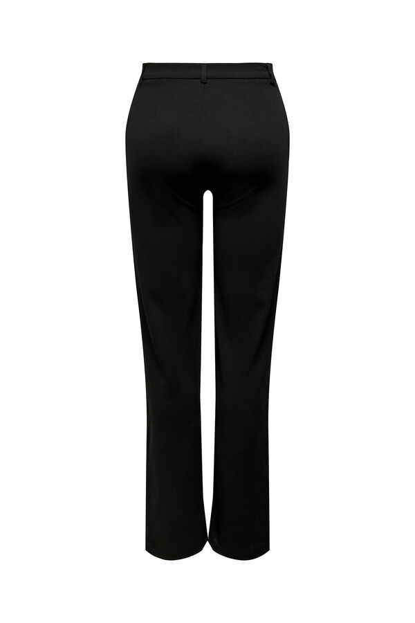 Springfield High waist straight leg trousers black
