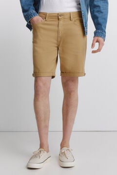 Springfield Washed 5-pocket slim fit Bermuda shorts