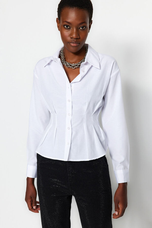 Trendyol Cotton blouse Bež