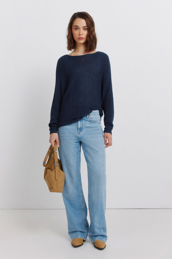 Springfield Boat neck jumper azul