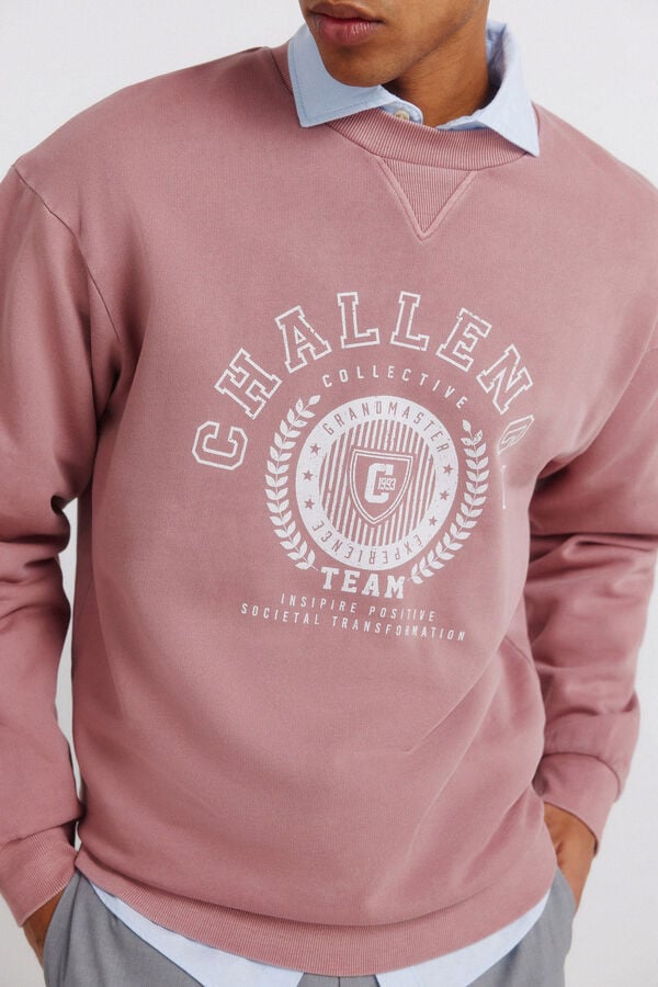 Springfield Garment dye sweatshirt pink