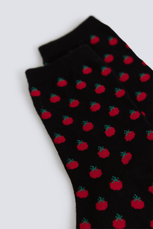 Springfield Meias compridas de tomates preto