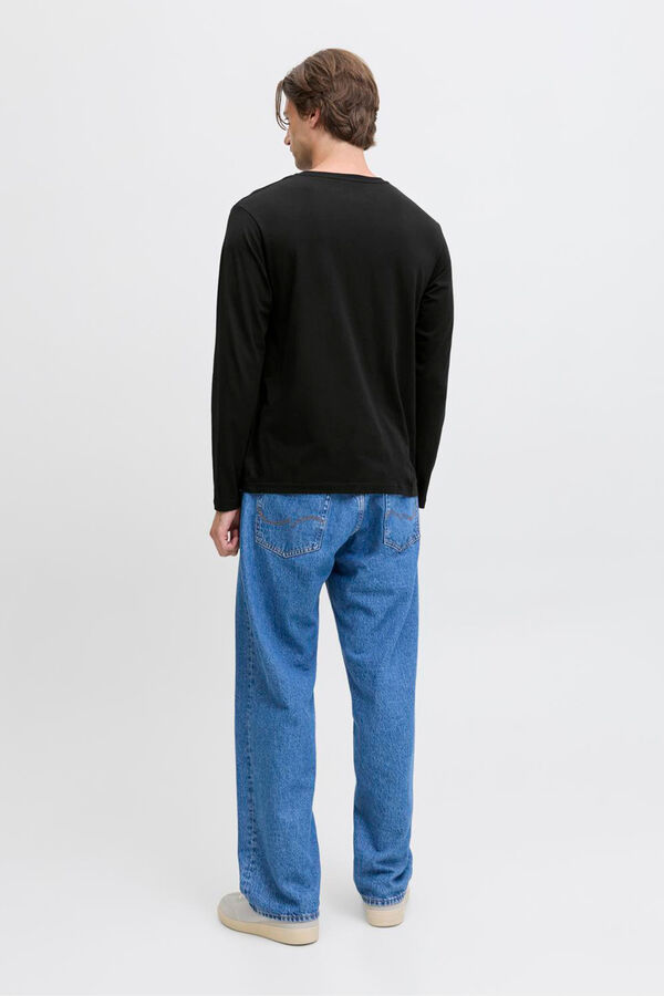 JJ REBEL Regular fit T-shirt Crna